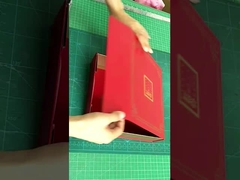 Hộp bơm hoa được tùy chỉnh với tem vàng nóng